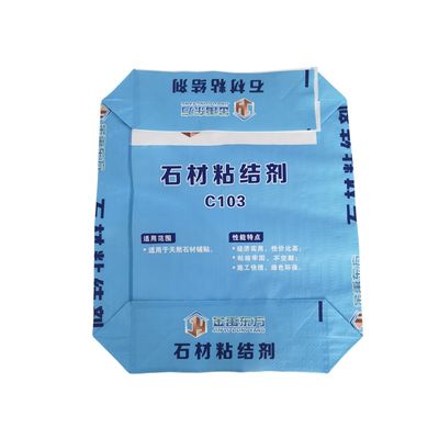 品質  Colorful BOPP Printing PP Woven Valve Bag with 20kg 25kg Capacity for Cement and Dry Mix Glue 工場