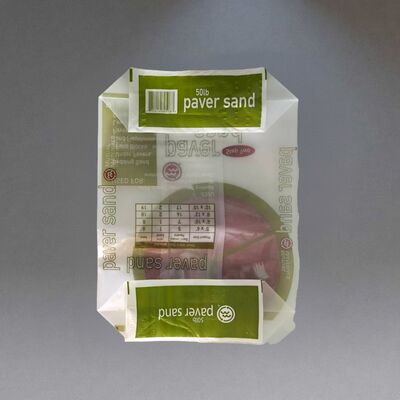 品質  Labyrinth breathable Heavy Duty PE Valve Bags with Center Seam for 50LB 22.7kg Paver Sand 工場