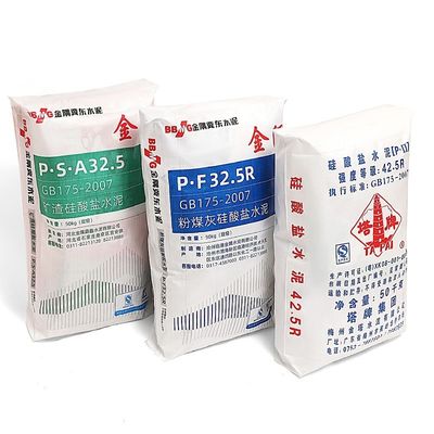 熱い販売25KG 40KG 50KGの広告の星は最下袋のセメント弁を妨げるためにPPを袋に入れるセメント袋を袋に入れる