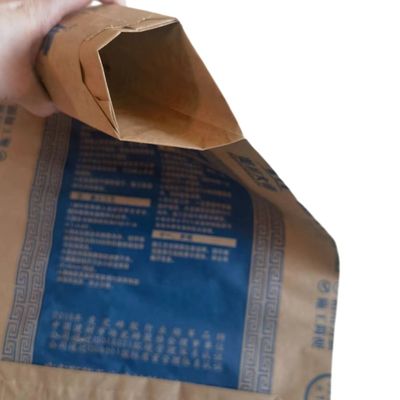 25KG 40KG 50KG AdStarセメントの包装のための2つの層紙袋弁の紙袋