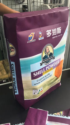 20kg 25kgのBOPPによって編まれる袋は付着力のプラスチックPPによって編まれる薄板にされた袋をタイルを張る