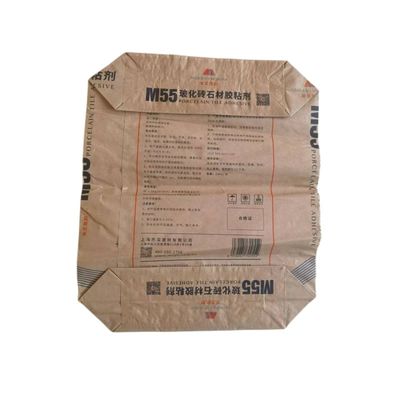 25kg磁器タイル接着剤用マルチウォール紙バルブ袋