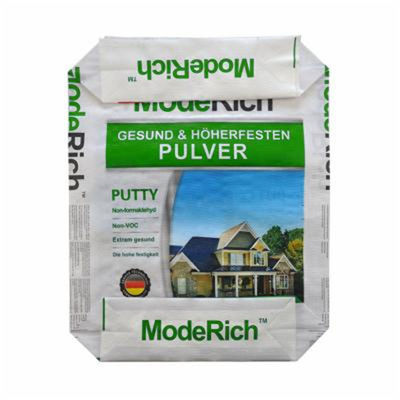 25KG 40KG 50KG PPは袋70gsmをセメントで接合している- 100gsmブロックの最下の広告の星はISO14001を袋に入れる