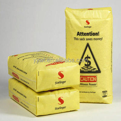 熱い販売20KG 25KG 40KG 50KG PP弁のブロックの最下の空のセメント袋の中国の製造