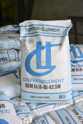 オフセット印刷は3つの層ペーパー袋50kgクラフト紙のセメント袋カスタマイズした