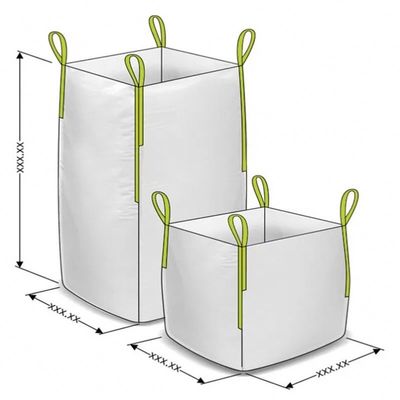 構造のセメントのジャンボは印刷を用いる平底の1トンのバルク袋を袋に入れる