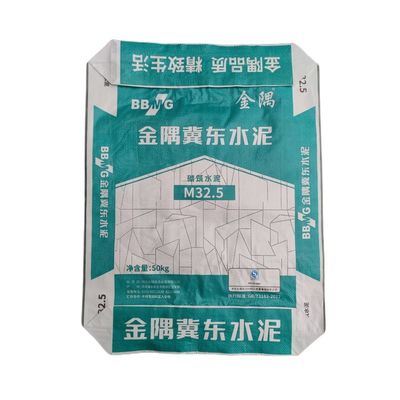 サコ・デ・セメント PP 織物弁セメントバッグ 20kg 25Kg 40Kg 50Kg モルタルジプス粉末用