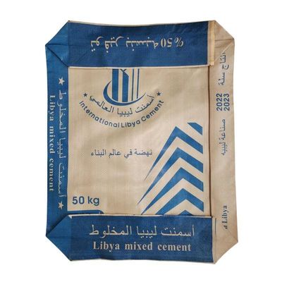 50x64x11cm 85GSM ((65GSM+20GSM) セメント建材の詰め込みのためのプラスチック包装袋