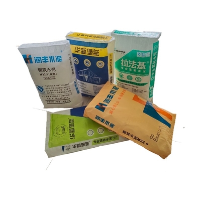80GSM PP 織物セメント バンブ バッグ 20-50kg 調整可能