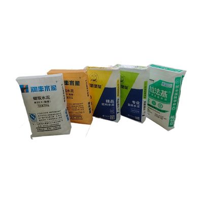 80GSM PP 織物セメント バンブ バッグ 20-50kg 調整可能