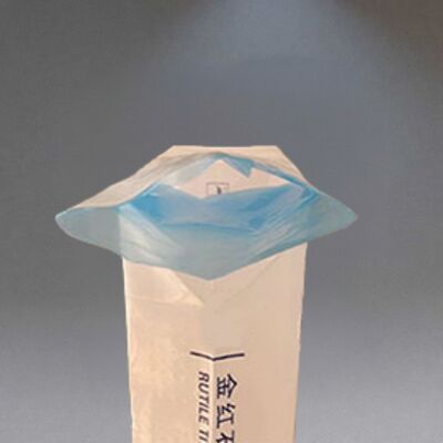 カーボンブラック用25KG高耐久PEバルブバッグ（タックインバルブ付き）