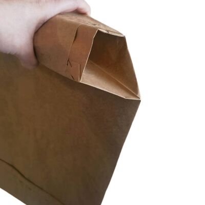 50kgのセメント包装袋のためのブロック底付き2層90GSM紙バルブバッグ