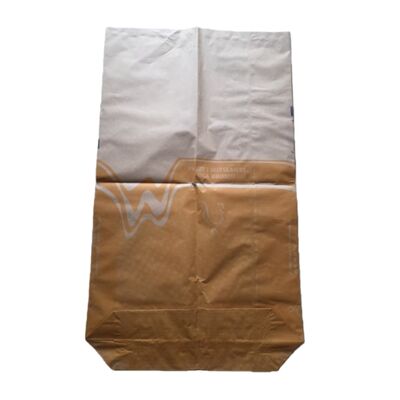Animal Feed Paper Open Mouth Bag with  Block Bottom for 25kg Non Dairy Creamer