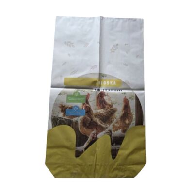 Animal Feed Paper Open Mouth Bag with  Block Bottom for 25kg Non Dairy Creamer